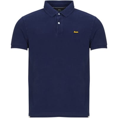 Superdry Classic Pique Poloshirt Relaxed Pasvorm Blauw Grootte: L