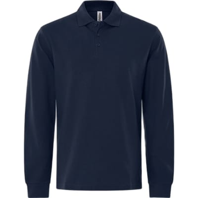 Fristads Heavy Poloshirt Met Lange Mouwen 1722 Piq - Donker marineblauw - XS