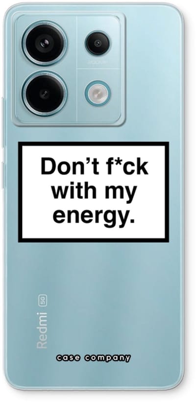 Case Company® - Hoesje geschikt voor Xiaomi Poco X6 hoesje - My energy - Soft Cover Telefoonhoesje - Bescherming aan alle Kanten en Schermrand
