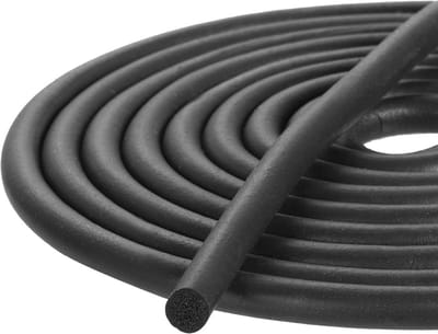 Schuimrubberen afdichtstrip rond 5 mm x 2 meter - EPDM rubber voor geluidsdemping, schokabsorptie en wrijvingsreductie