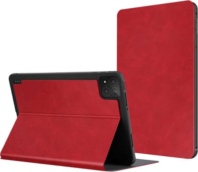 Avizar Hoesje Geschikt voor Xiaomi Pad 7 en 7 Pro Clapet Video Support, Rood
