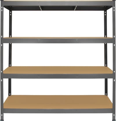Q-rax stellingkast - grijs - 160x60x160 cm - 350 kg/plank