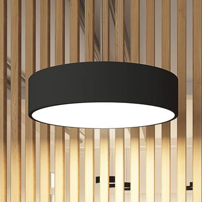 Arcchio - Hanglampen - 1licht - Metaal, acryl - H: 10 cm - zwart, wit - Inclusief lichtbron