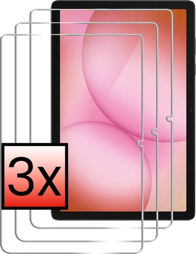 Screenprotector - 3 Stuks - Geschikt voor Samsung Galaxy Tab A11 Plus - Extra Sterk - Beschermglas - Gehard Glas - Tempered Glass - Screen Protector - Bescherm Cover