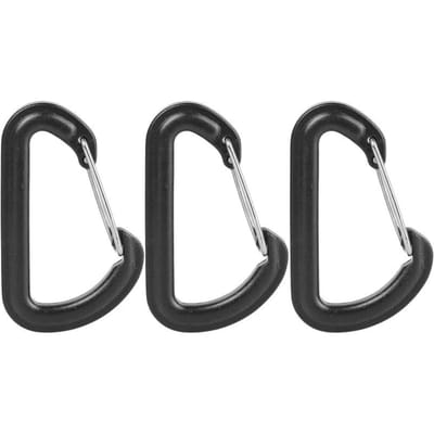 D-vormige plastic karabijnhaak D-ring sleutelhanger veergesp haak rugzak haak sleutelhanger waterfles gesp buiten kampeeronderdelen 3pcs