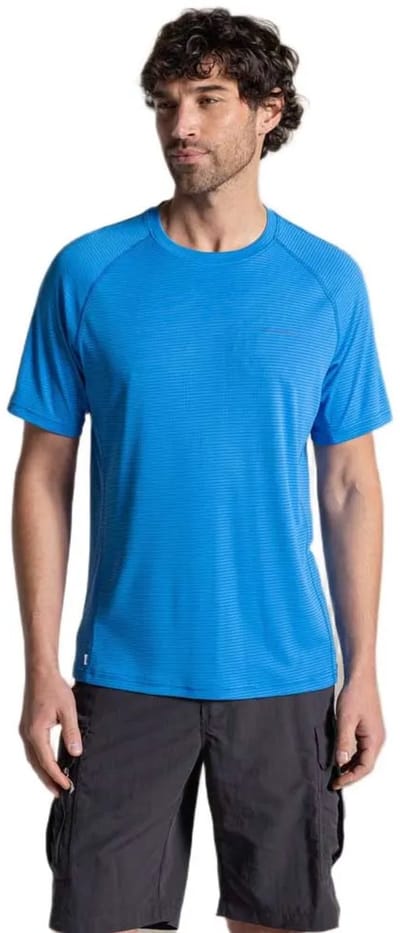 Craghoppers Nosilife Solarshield+ T-shirt Met Korte Mouwen Blauw S Man