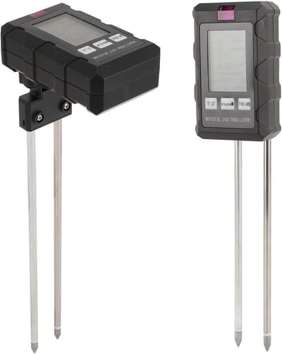 Digitale Bodemtester - Bodem PH Meter - Planten Verzorgen - Dubbele Gevoelige Sondes - 22.2 cm - Zwart