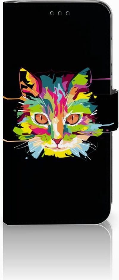 Huawei P20 Lite Leuk Hoesje Cat Color