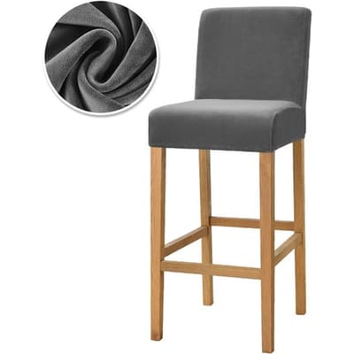 Housse de chaise de Bar en tissu velours, housse de protection élastique pour tabouret haut, étui de siège pour hôtel, Banquet, fête de mariage, salle à manger 1 Piece