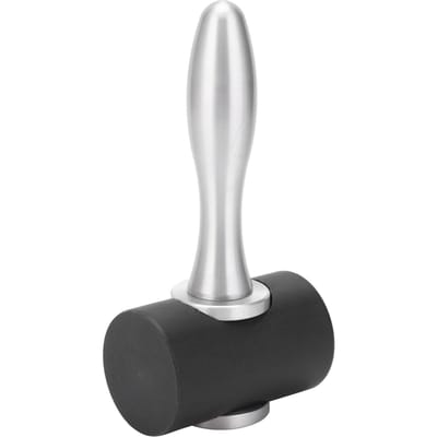 T-vorm Lederen Snijhamer Nylon Ambachtshamer Handgereedschap met Aluminium Handvat white