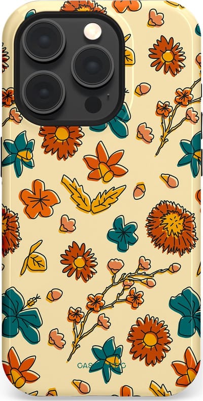 Casetastic Hoesje Geschikt voor Apple iPhone 15 Pro Magsafe - Stijlvolle Beschermende Duo-layer Case - Boranisch veld