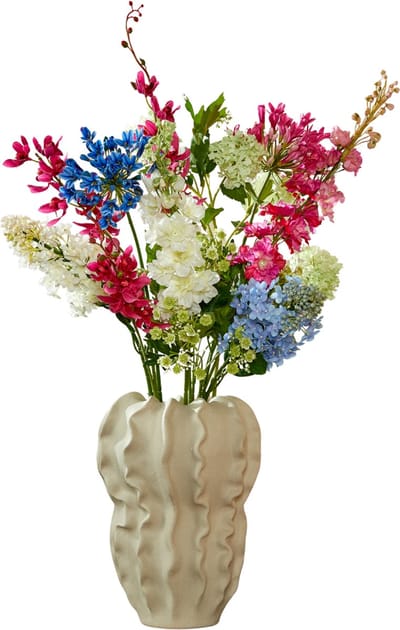 Mica Decorations Kunstboeket Kyra - Decoratief Boeket - Kunstplanten voor Binnen - Kunstplant Zonder Onderhoud - Veldboeket Kunstbloemen