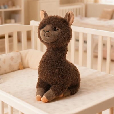 25~55Cm Schattige Alpaca Pop Pluche Speelgoed Gevuld Staand Grasland Cartoon Dier Pluche Kleurrijk Kalmerend Verjaardagscadeau 25cm