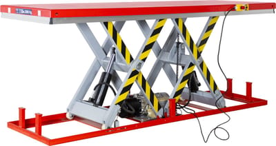 Elektrohydraulische schaarheftafel 1000 mm 2000 kg 230 V lengte 2500 mm MW Tools TPSL2110