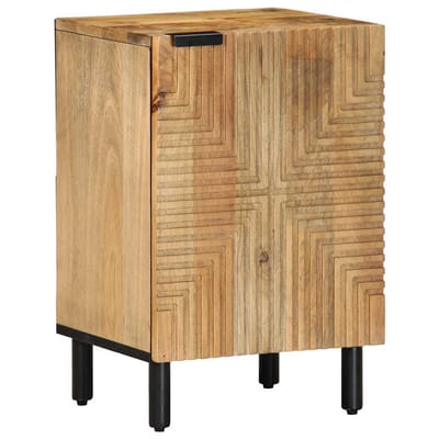 vidaXL - Badkamerkast - 38x33,5x58 - cm - massief - mangohout - bruin