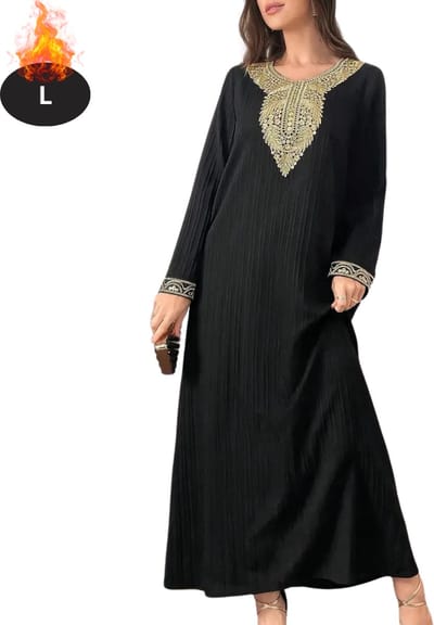 Bovista Islamitische Kleding - Djellaba Dames - Moslim Kleding - Arabisch Dames Kaftan - Alhamdulillah - L