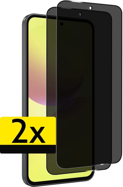 Screenprotector - Geschikt voor Samsung Galaxy A36 - 2 Stuks - Privacy Filter - Beschermglas - Gehard Glas - Tempered Glass - Screen Protector