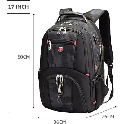 Waterdichte 20-inch Laptop Rugzakken USB Opladen Schooltas Anti-diefstal Heren Rugzak Reis Rugzak Mannen Mochila Grote Capaciteit