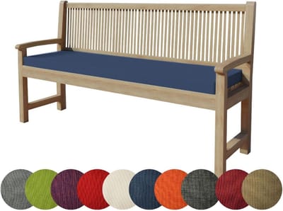 Bankkussen - Zitkussen Rugkussen - Buiten Zitten - Afneembare hoes - 130x50x5 cm - Donkerblauw