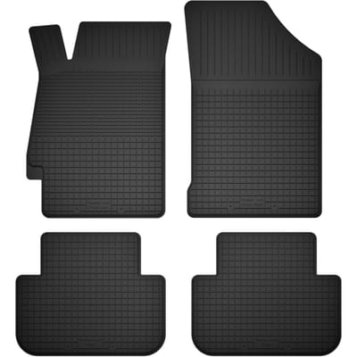 Wielganizator BasicProtect Serie - Rubberen Autovloermatten - 4 Stuks - Compatibel met Ford Maverick MK2 SUV - Antislip - Weerbestendig