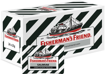 Fisherman's Friend Salmiak Suikervrij - 24 zakjes x 25 gram