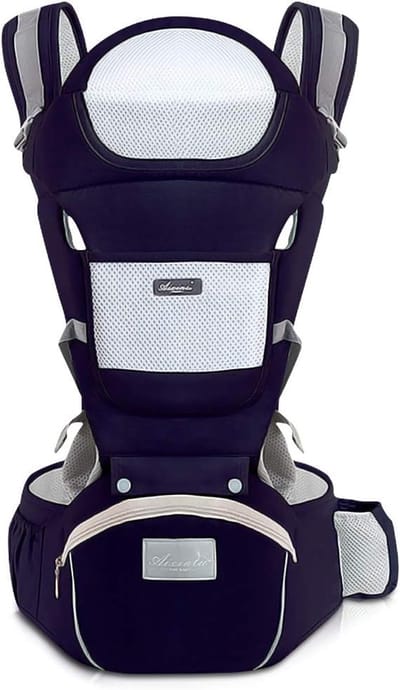 Baby Draagzak - Heupdrager - Comfortabel Dragen - Multifunctioneel Ontwerp - 0 tot 36 Maanden - Blauw