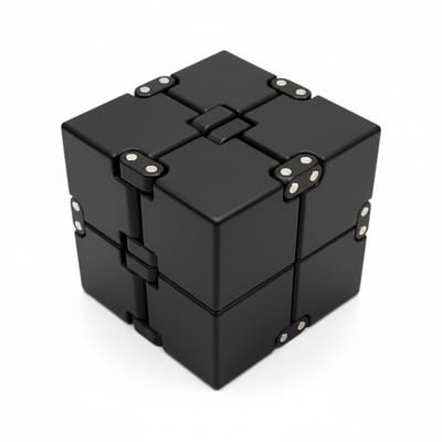 Infinity cube - Fidget Toys - Friemelkubus - Volwassenen - Kinderen - Zwart