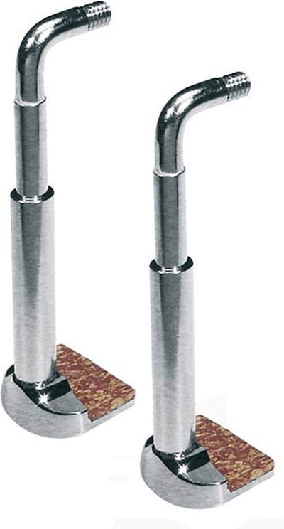 Wolf CSW-51 chinrest clamps for violin and viola, Original Wolf model, nickel plated, 2-pack
