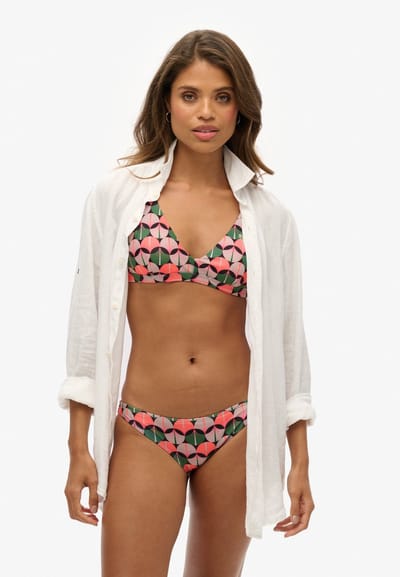 Superdry - Triangelbikinitopje met gekruiste rugbandjes - Dames - Badpakken