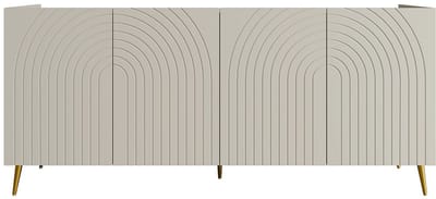 Vente-unique Buffetkast met 4 deurtjes - Beige - NORSIM