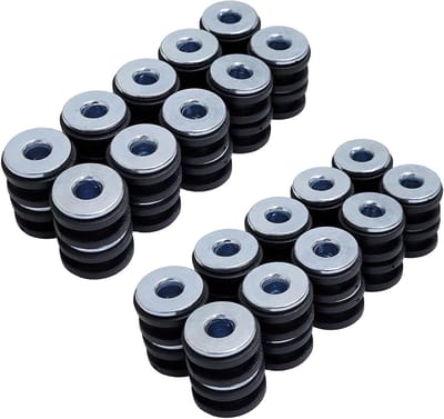 40 Sets M6 Rubber Grommets Kit voor Motorfiets Fairing en Cowling - Universele Buffer Washers en Drukverlichting Kussens
