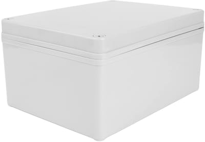 Dailygoods - Outdoor Junction Box - Waterdichte Elektrische Projectdoos - Grijs - Aansluitdoos met Montageplaat - IP67 Bescherming - 200x150x100 mm