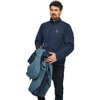 Haglofs Mossa Pile Fleece Met Volledige Rits Blauw S Man