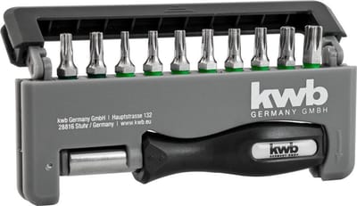 KWB Torx 12-delige schroevendraaier bit-box INDUSTRIAL STEEL