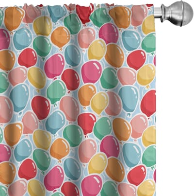 ABAKUHAUS Party Voorhangen – Geometrische 2x75x175 cm – Multicolor