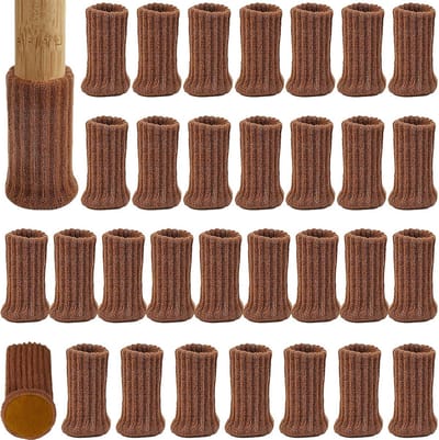 32-Pack Stoelhoesjes voor Meubels - Dikke Vilt- en Anti-slip Pads voor Bescherming en Geluiddemping