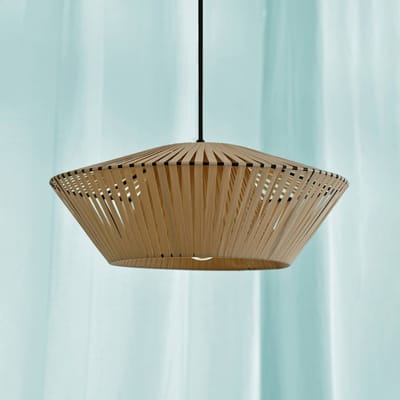 OSRAM DECOR Stripes Hanglamp E27 Beige 405mm, Hanglamp gemaakt van staal en polyester voor grote eetkamer