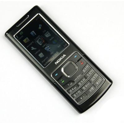Gerenoveerde Nokia Originele Nokia 6500 Classic mobiele telefoon 1 battery 1 charger zwart