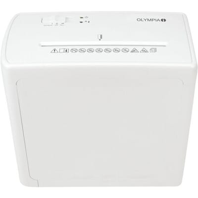 Olympia CC 1010 S Papierversnipperaar - Extreem stil - Beveiligingsniveau P-4/DIN 66399 - Cross Cut - 10 Liter - Shredder - Thuis/ Kantoorgebruik - Wit