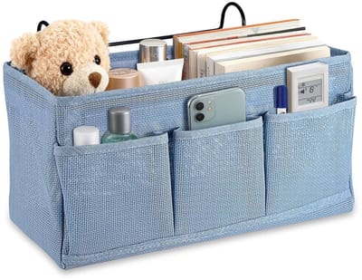 Dailygoods- Bedorganizer Robuust en Duurzaam - Ophangopbergtas - Opbergtas met 3 Vakjes - Hangende Organizer - Slijtvast - Gemakkelijk te Reinigen - Opbergzak