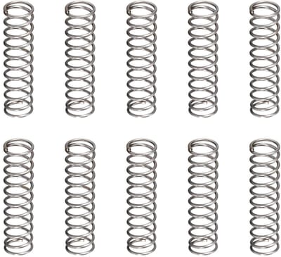 Drukveer Set - Veren Staal - Machine Onderhoud - Hittebestendig Materiaal - 10 Stuks 5x20mm - Grijs