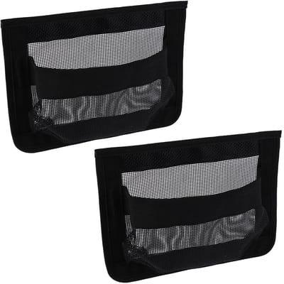 Dailygoods- Opbergnet Waterdicht - 2 Stuks Zelfklevende Opbergzakken - Polyester - 25,5x18,5cm - Geschikt voor Bootgereedschap - Organiseren van Visgerei - Opbergzak