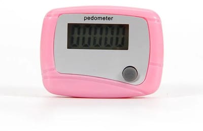 Stappenteller - Pedometer - Activity tracker - Stappen tellen - Stappendoel - Wandelen - Inclusief batterij - Roze - Jonyx