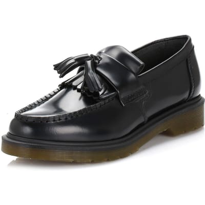 Winkel Voor Dr. Martens Adrian Gepolijst Glad Leer Zwarte Loafers
