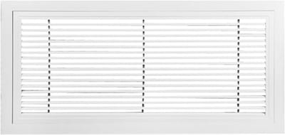 Ventilatieafdekking - Luchtretourrooster - Luchtstroom Verbeteren - Verstelbare Dempers - 55 x 55 cm - Wit