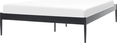 VAURS - Tweepersoonsbed - Zwart - 140 x 200 cm - Staal