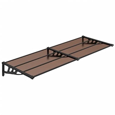 Deurluifel van polycarbonaat voor buiten | Bescherming tegen slecht weer | 239 x 90 cm