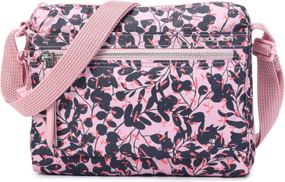 Hedgren Schoudertas Inner City Eye Shoulder Bag RFID Print Rose Elegance Roze