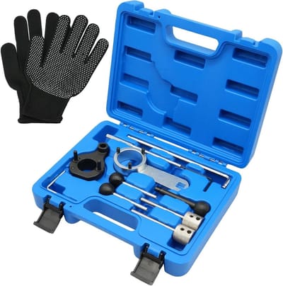 10-delige Set voor Motorafstelling, Timingriem Vervangingsgereedschap Geschikt voor VAG EA288 1.4, 1.6, 2.0 TDI CR Motoren, Inclusief Professionele Gereedschappen en Accessoires