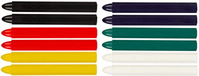 NEO Technische Krijt - Diverse Kleuren - 12 Stuks - Verbeterde Zichtbaarheid